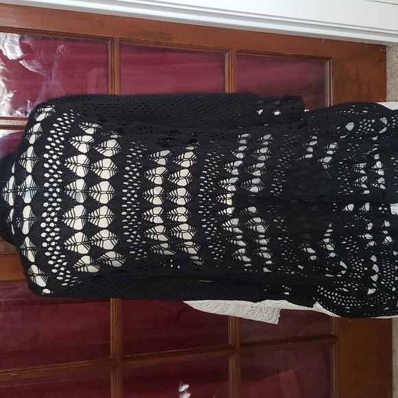 Joseph A. Lacy Crochet Long Cardigan - Picture 4 of 9